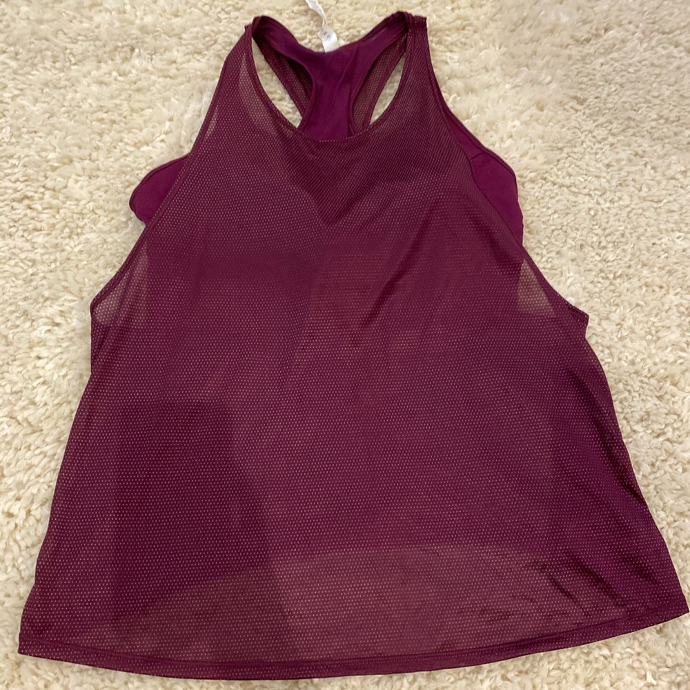 Lululemon Mesh Tank w/attached bra